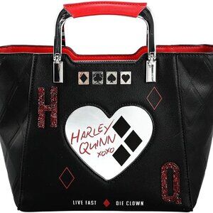 The Suicide Squad Harley Quinn Metallic Heart Handbag